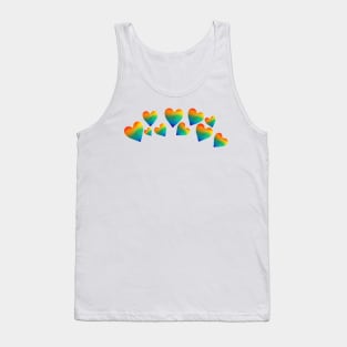 Rainbow Hearts Tank Top